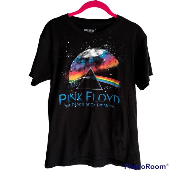 PINK FLOYD Black The Dark Side‎ of the Moon Ladies Tee, S - Picture 1 of 3